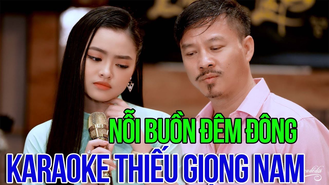 Karaoke Song Ca Thiếu Giọng Nam Quang Lập Nỗi Buồn Đêm Đông | Karaoke Song Ca Với Thu Hường
