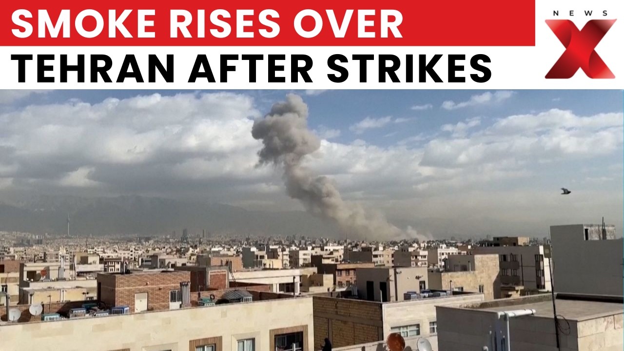 Israel‑US War With Iran: Thick Smoke Visible Over Tehran Skies After Air Strikes | NewsX
