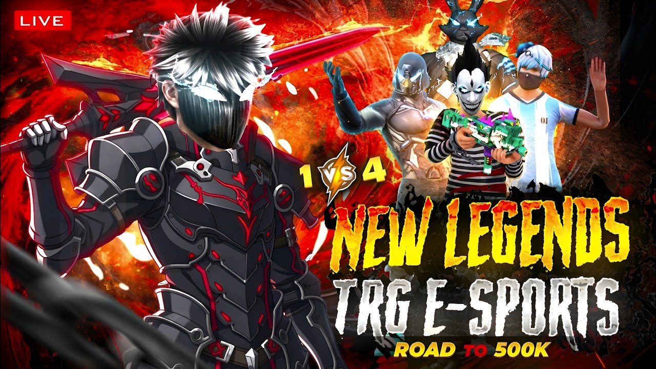 FF LIVE TOP 1 GUILD TEST 1 VS 4 | ROAD TO 200K ON LIVE | LIVE GUILD TESTING#fflive #girllive #ffgirl