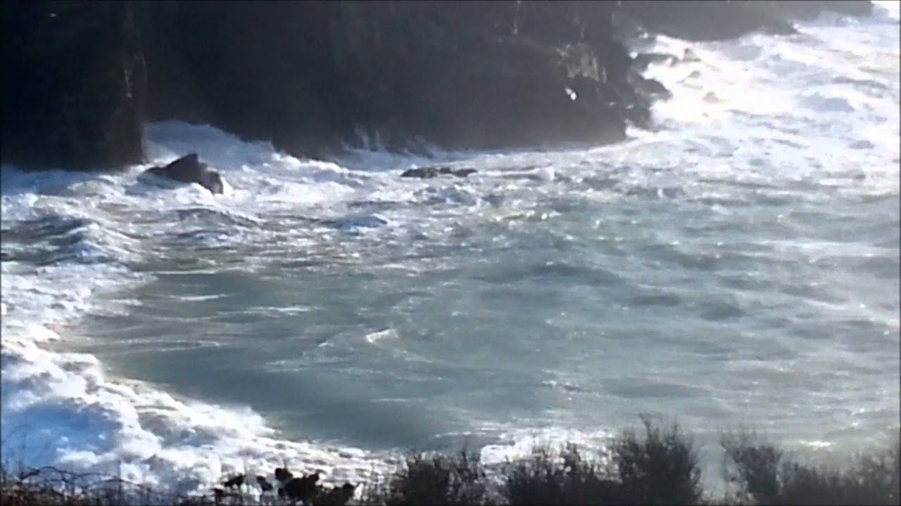 Storm force 10 in St Davids Pembrokeshire Wales 15.1.15