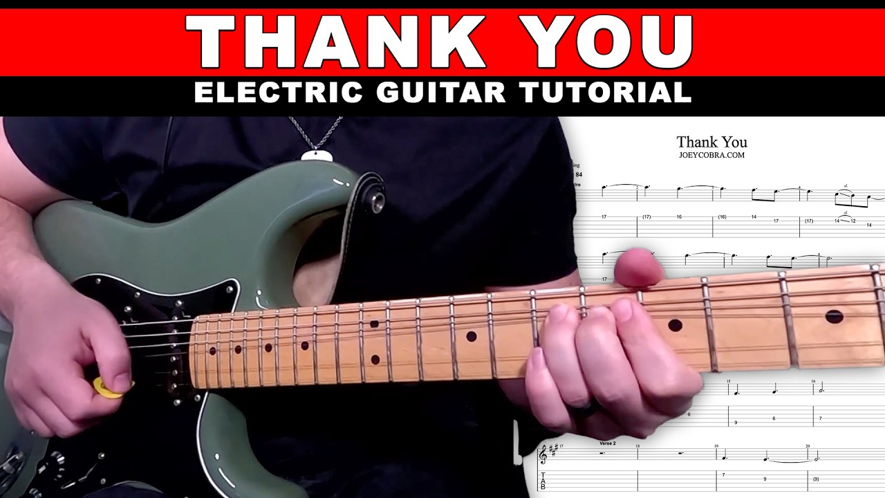 Thank You | Elevation Worship | Lead Guitar Tutorial with Tabs