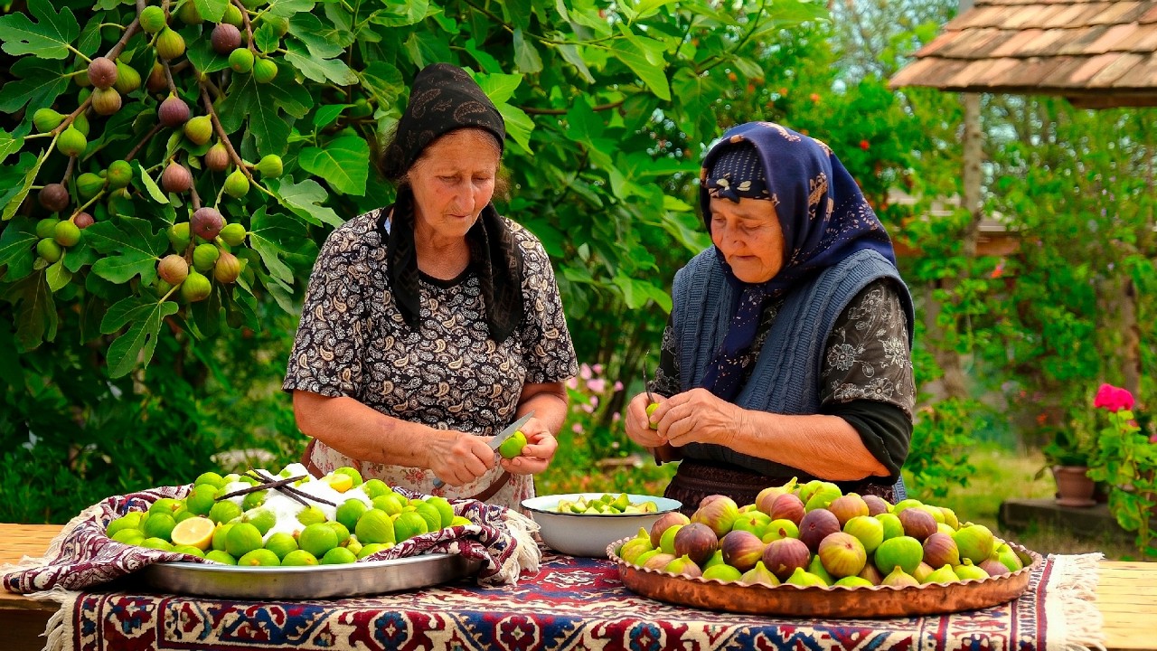 Relaxing Day in the Mountains: Cooking Traditional Recipes in Our Blooming Rose Garden