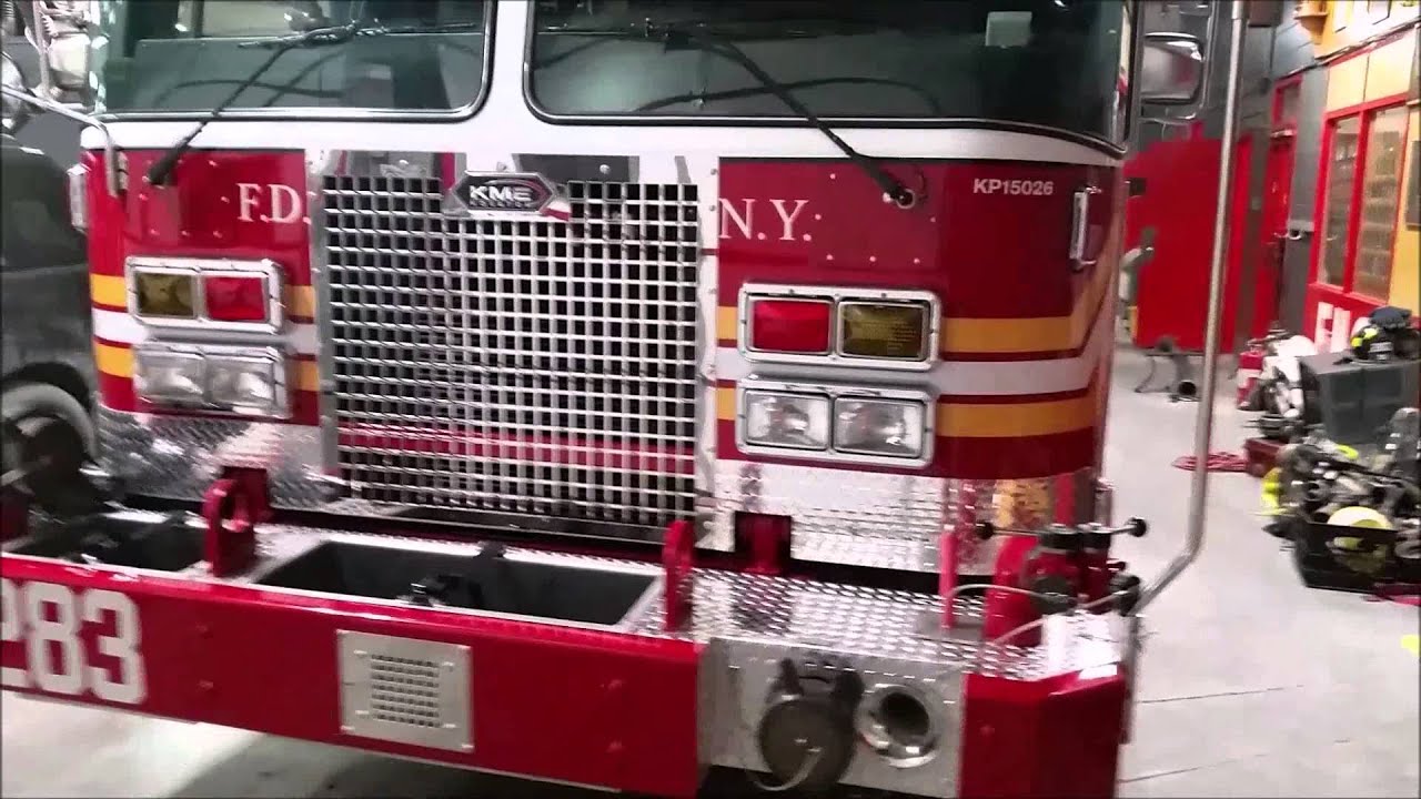 Out with the old Seagrave, in with the new KME Engine 283 plus the inaugural run