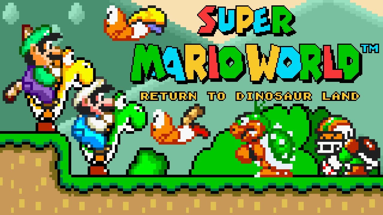 Super Mario World: Return To Dinosaur Land (Co-Op) - Donut Plains (SMBX2). ᴴᴰ