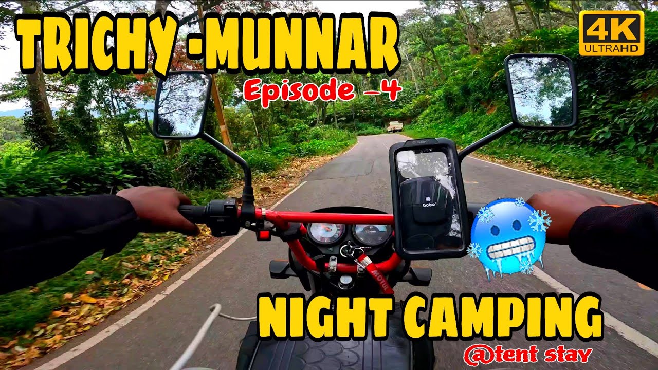 MUST TRY TENT STAY AT MUNNAR⛺|TRICHY TO MUNNAR BIKE RIDE|EPISODE-4|#tamil #munnar #tentstay #camping