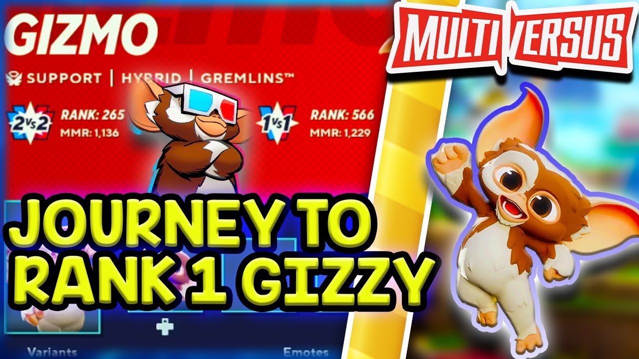 RANK 1 GIZMO INCOMING  👹  | Multiversus high level gizmo gameplay