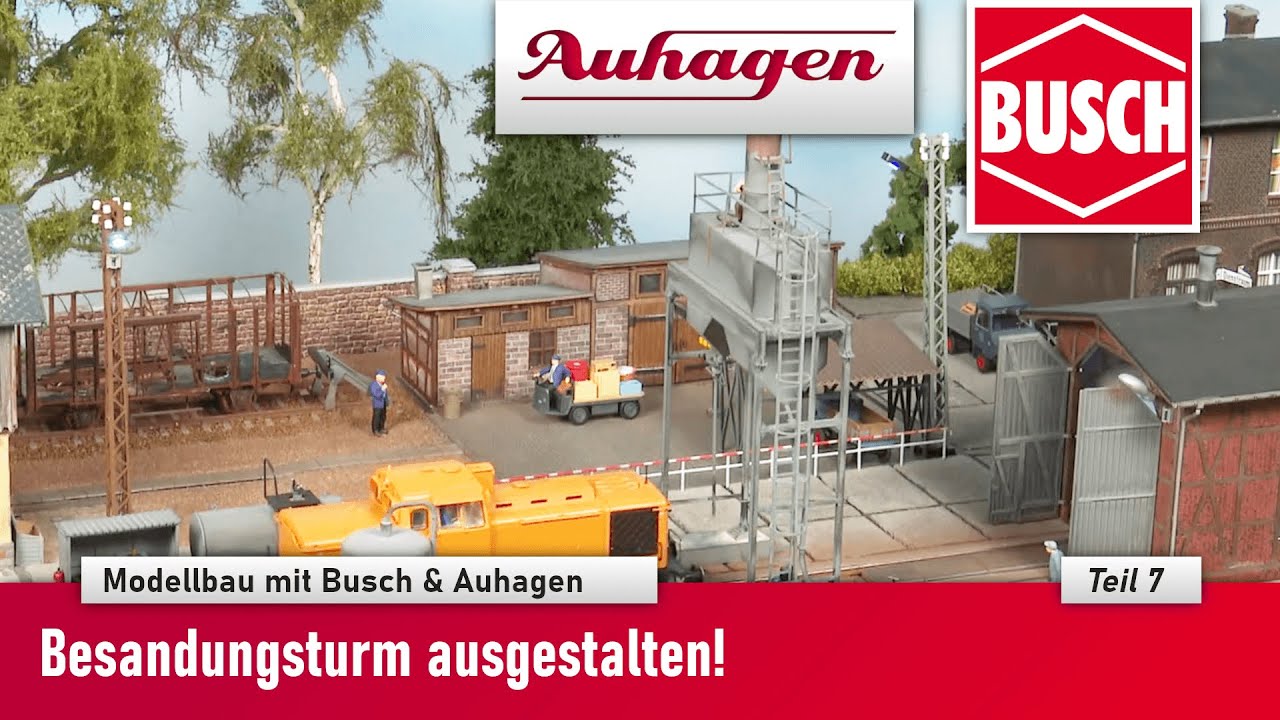 Modellbau mit Busch & Auhagen Besandungsturm ausgestalten