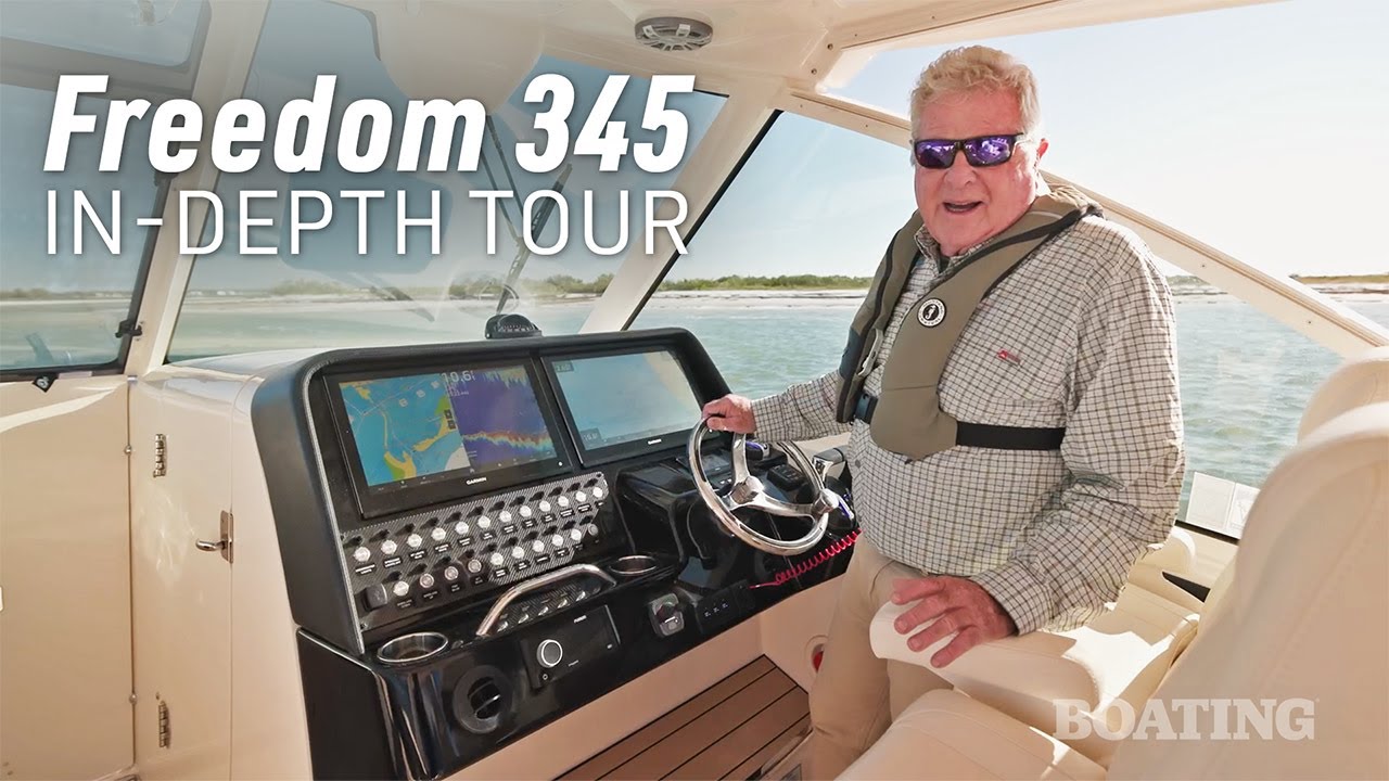 Grady-White Walkthrough: Luxury, Fishing, & Performance – find it on the FREEDOM 345