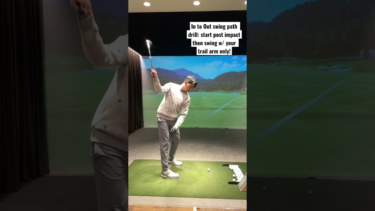 Golf : In to Out swing path 💪🏼 #shorts #golftips #golf #golflife #golfing