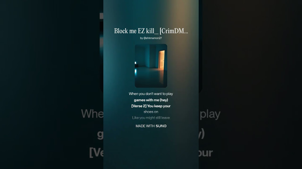 Block Me, EZ Kill — Cold Mind Groove (Girl Vocal Dark Beat)