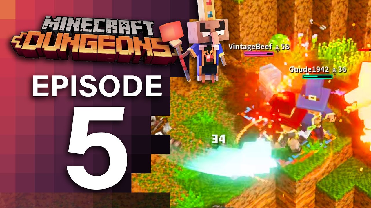 Minecraft Dungeons with VintageBeef and Guude: Episode 5