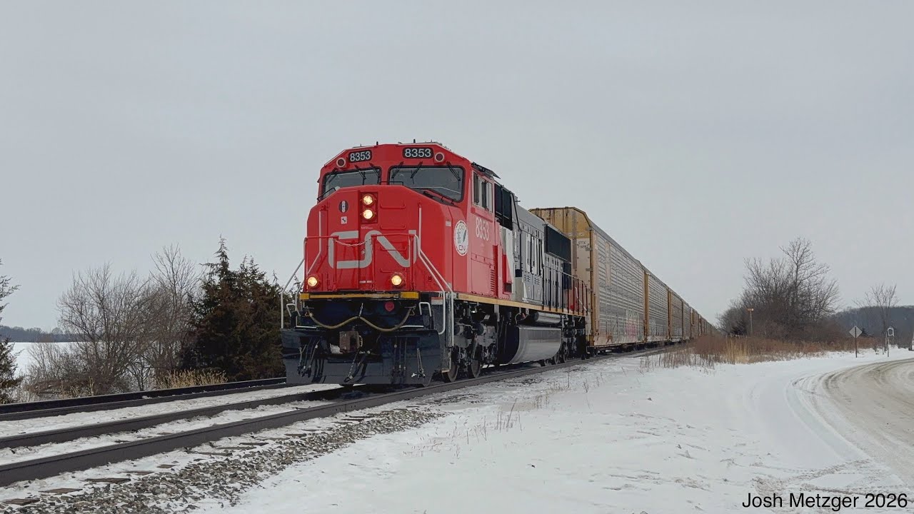 CN L50161-05 w/ CN SD75IACC #8353 @ Antoine St in Wyandotte, MI 2/5/26
