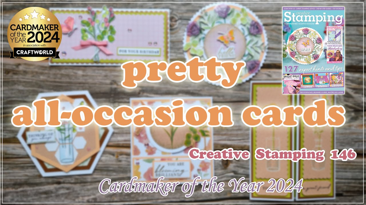 Pretty All-Occasional Cards / Creative Stamping Magazine 146 / Adventures in ink / Handzy Craft