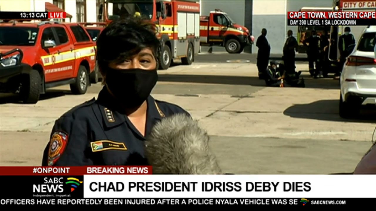 Cape Town Fire | SABC's Vanessa Poonah reporting from Roeland Street Fire Station