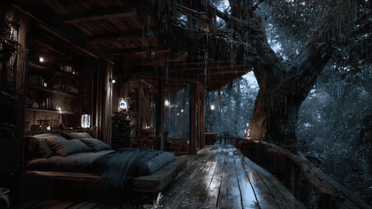 Soft Rain in the Deep Forest at Night 🌧️| Relax & Drift into Deep Sleep, Relaxation