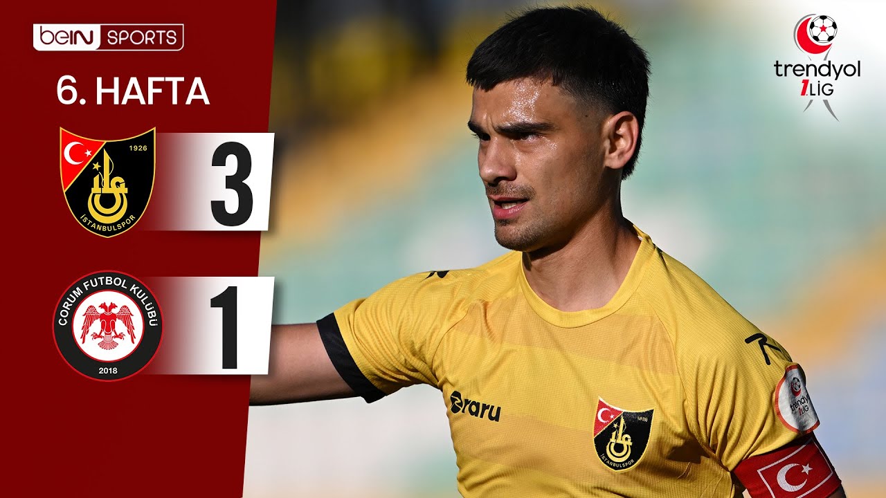 İstanbulspor (3-1) Çorum FK | 6. Hafta Maç ÖZETİ | Trendyol 1. Lig - 2025/26
