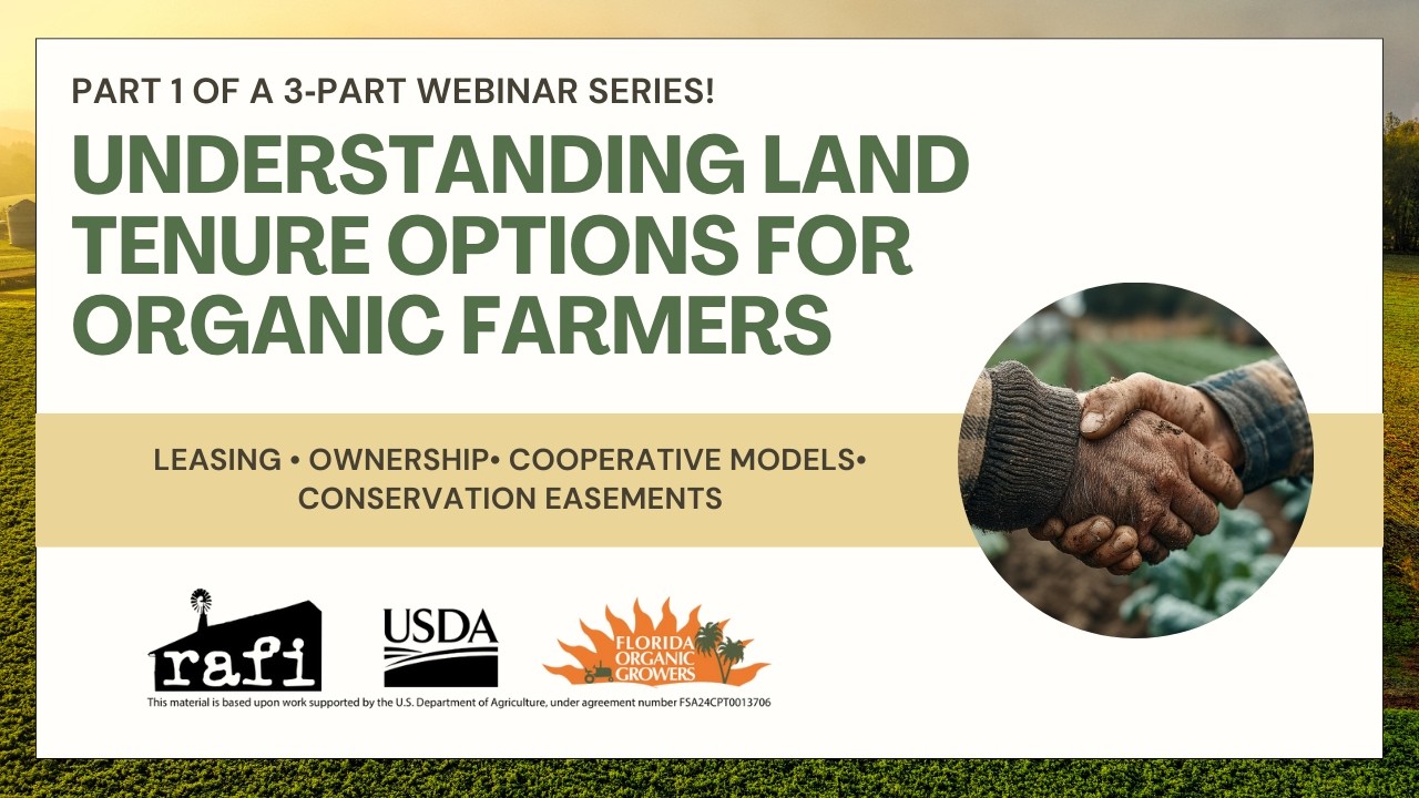 Understanding Land Tenure Options for Organic Farmers