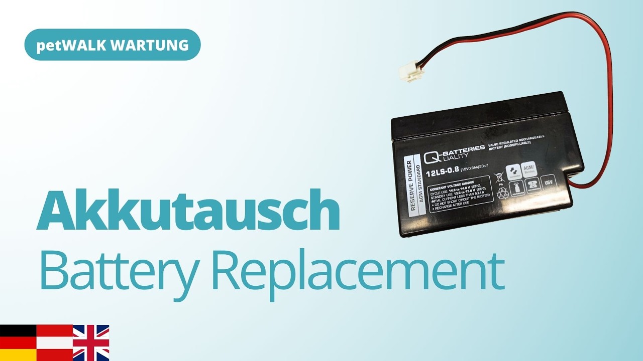 Akkutausch bei der petWALK Tiertüre 🔋 | Battery Replacement for the petWALK Pet Door