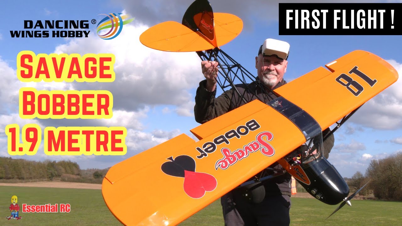 FIRST FLIGHT with ONBOARD Head Tracked FPV TEST ! DW HOBBY 1.9M Savage Bobber BUSH PLANE