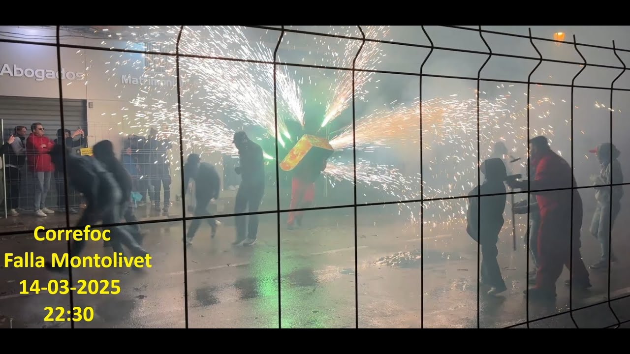 Correfoc Falla Montolivet 14-03 -2025 22:30 |#Fallas 25