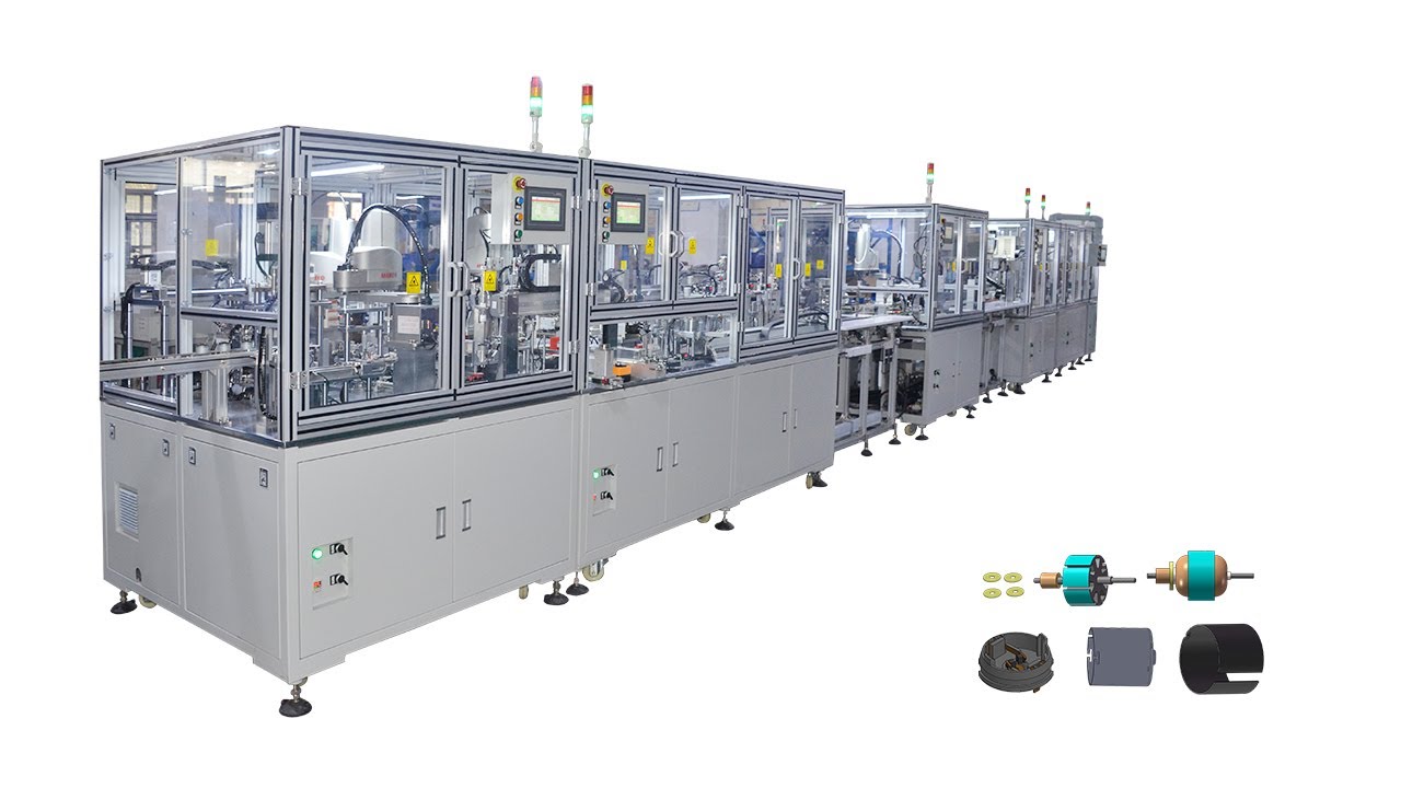 Fully Automatic Printer Motor Production Line, Motor Assembly Line