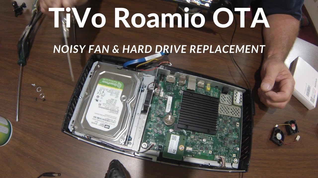 Tivo Roamio DIY Fan And Hard Drive Replacement, Installed 3TB Hard Drive And New Cooling Fan