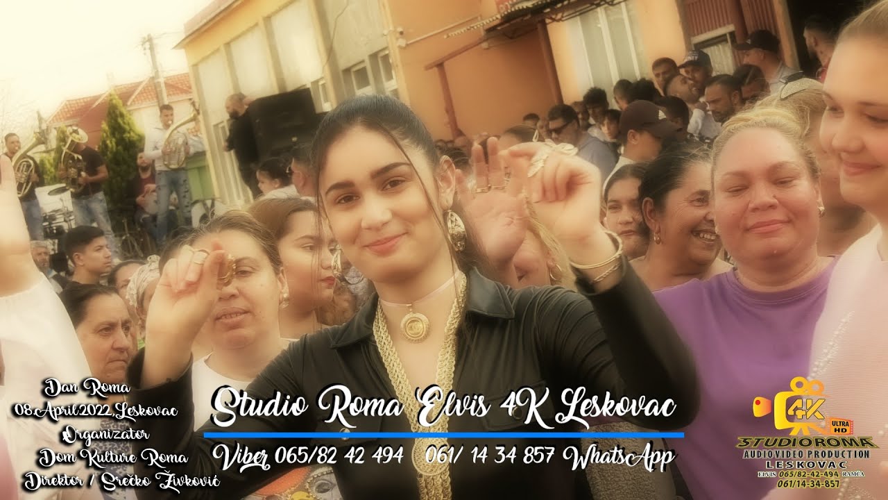 DAN ROMA 08.APRIL.2022.LESKOVAC ORG DOM KULTURE ROMA DIREKTOR SREČKO ŽIVKOVIĆ STUDIO ROMA ELVIS 4K