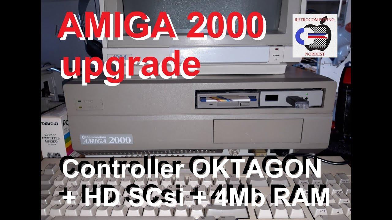 AMIGA 2000 - part 2/6: controller OKTAGON 2008 e 4mb RAM installazione e funzionamento - UPGRADE