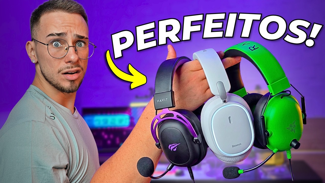 OS MELHORES Headsets Gamers BOM e BARATO em 2026! (S&Oacute; PRO-PLAYER)