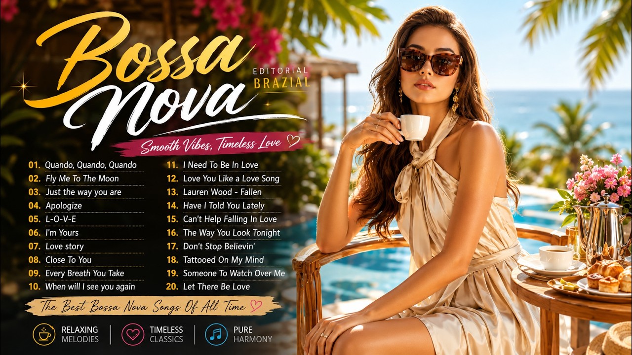 100 Greatest Bossa Nova Covers 2026 📀 Smooth Bossa Nova Music | Relaxing Feel Good Jazz Playlist