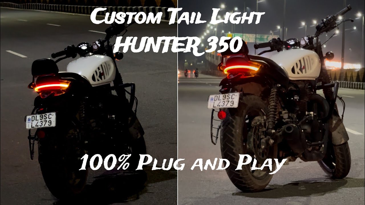 Custom Tail Light For Hunter 350 | Installation Video - Completely Plug and Play