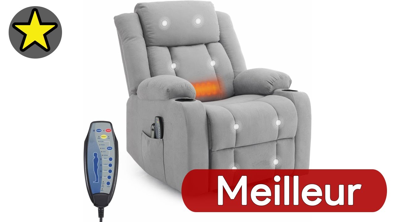 TOP 3 MEILLEUR FAUTEUIL INCLINABLE ELECTRIQUE 2025