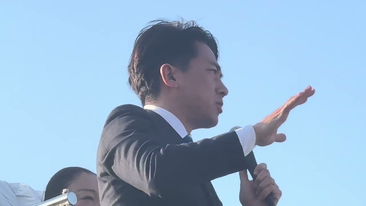 小泉進次郎防衛大臣岩槻降臨！つちや品子候補の応援来ました。