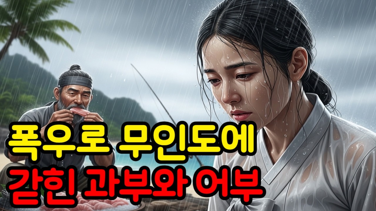 폭우로 무인도에 갇힌 과부와 어부 야담|민담|설화|고전|옛날이야기|고전이야기