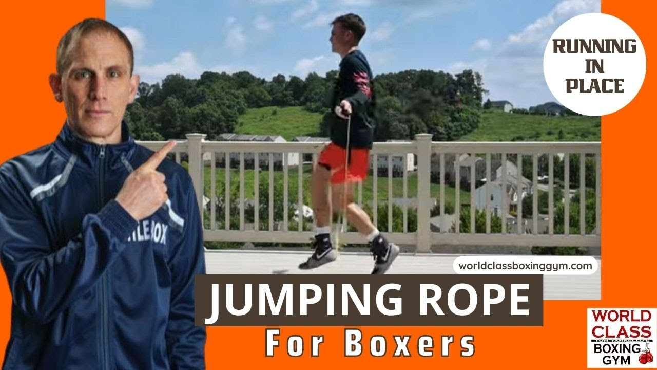 Jumping Rope for Boxing - Running In Place with Speed Changes