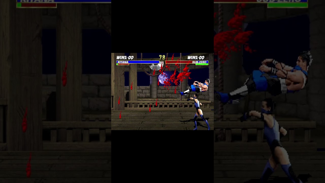 UMK3 Kitana 100% Combo -  Triple Fan #umk3 #retro #gaming #games #arcadegame #mortal #kombat #mk3