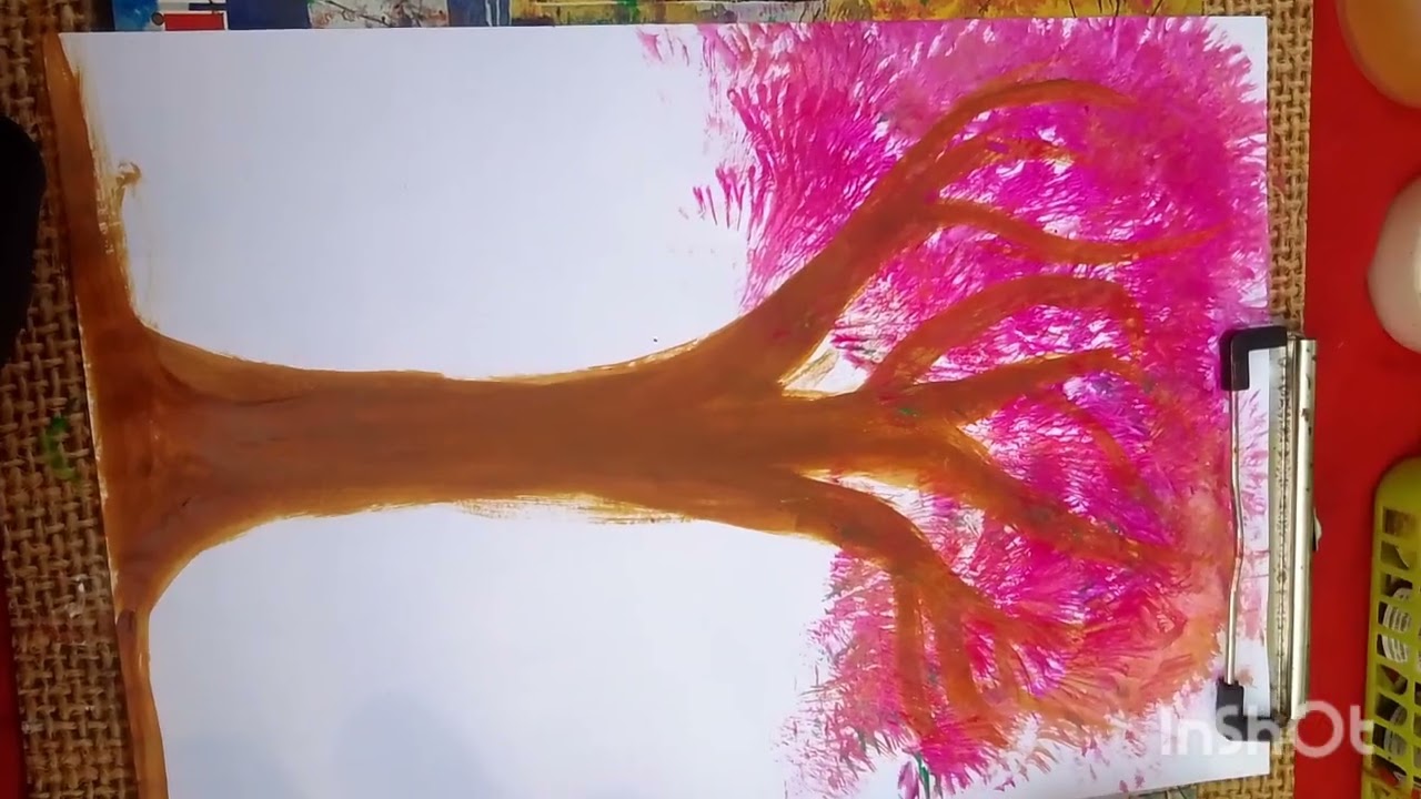 Acrylic Tree drawing #