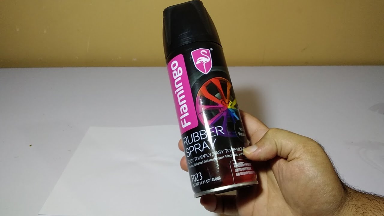 Recenzja i efekt farby w sprayu Flamingo Rubber