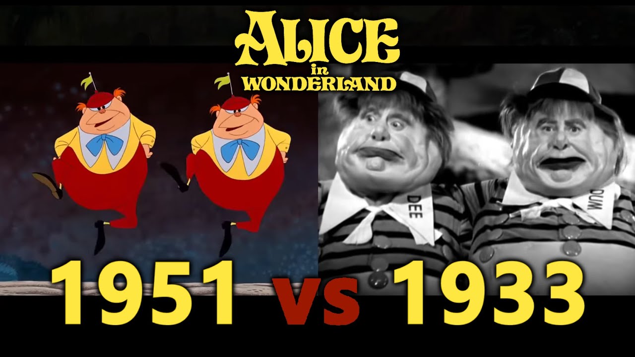 Side-By-Side comparison: Alice in Wonderland (1933) vs Alice in Wonderland (1951)
