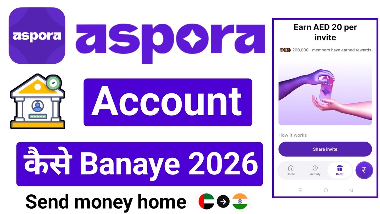 Aspora Me Account Kaise Banaye | How To Create Aspora Account &radic;