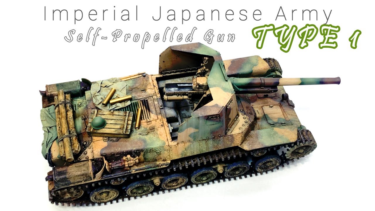TAMIYA 1/35 Japanese Self-Propelled Gun TYPE1【Build to Finish】#scalemodelpainting #modeltank