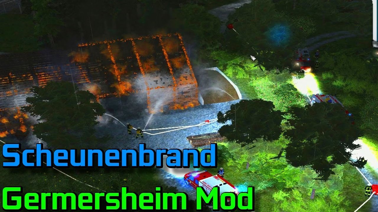 Scheune brennt komplett ab//Germersheim Mod//60fps