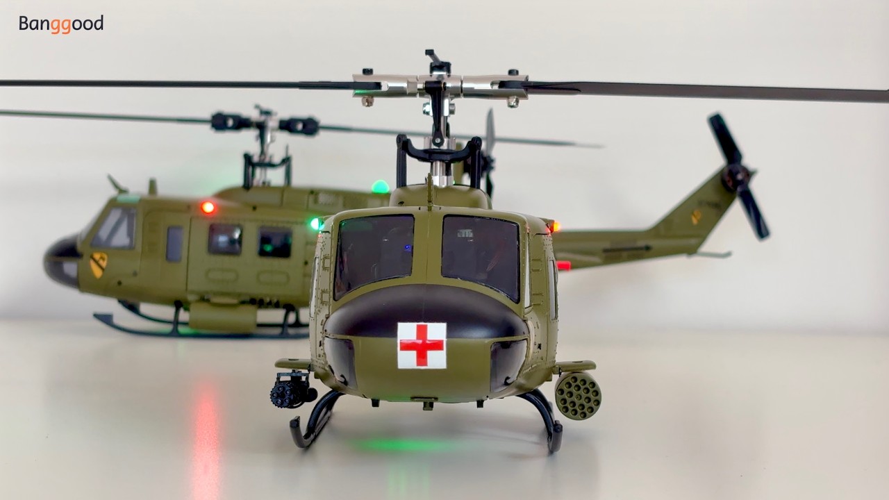 UH-1D Huey | Pro Version | Unboxing & Maiden Flight | Eachine E190 Pro