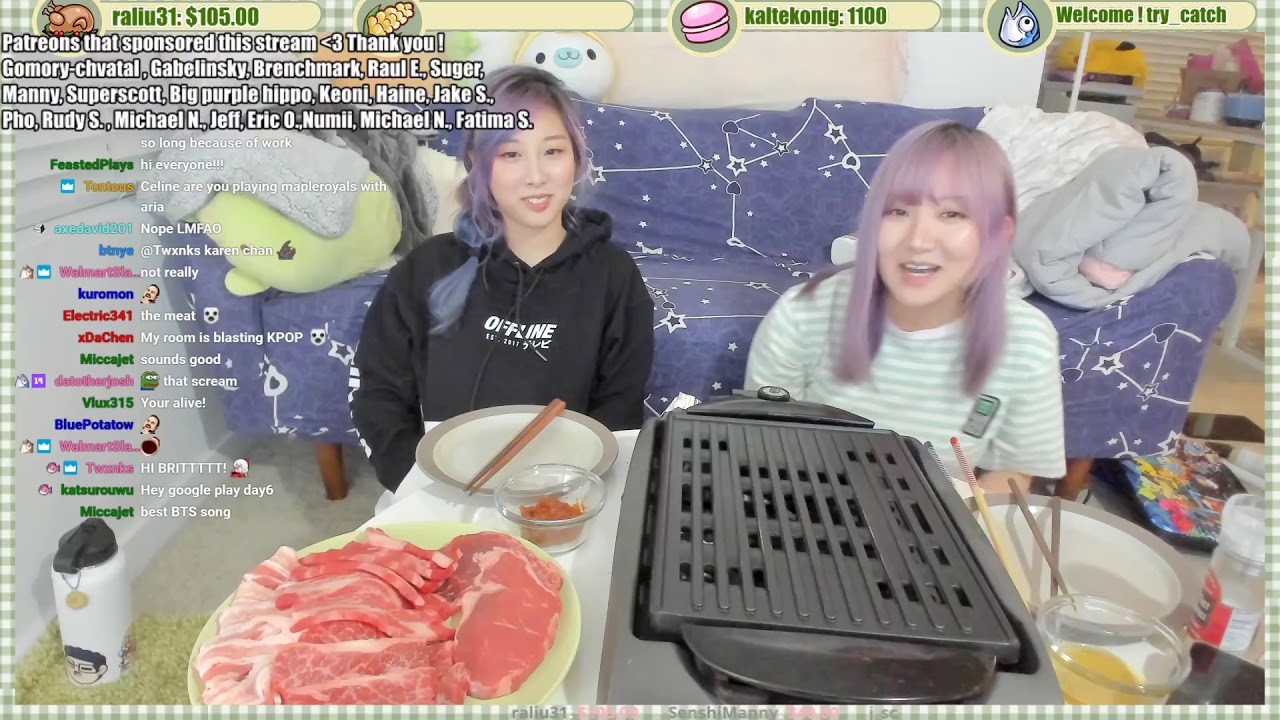 [Archived VoD] 02/27/20 | AriaSaki | Mukbang w/ starsmitten :D