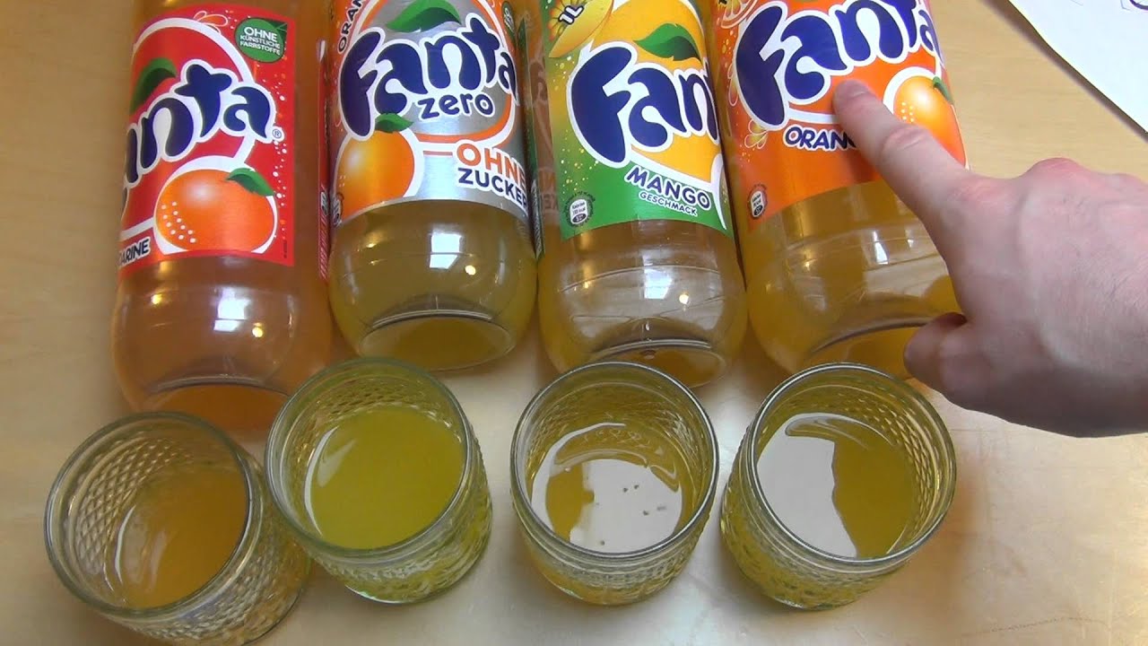 Fanta Battle [Апельсин против Манго против Мандарина против Без сахара]