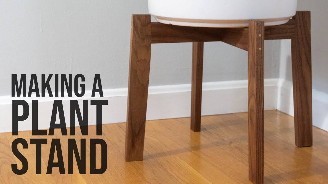 DIY Modern Plant Stand // A Woodworking Project