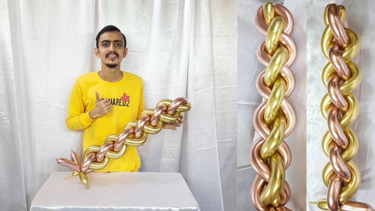 How to make balloon Spiral | balloon weaving | Balloon Twisting Tutorial | Part 1