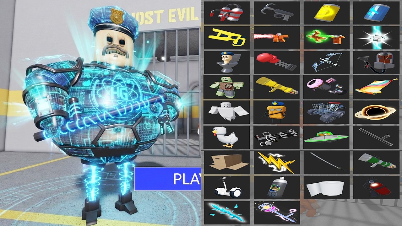All Items Unlocked BARRY'S PRISON RUN OBBY HARD MODE - Roblox New Update All Morphs Full Gameplay