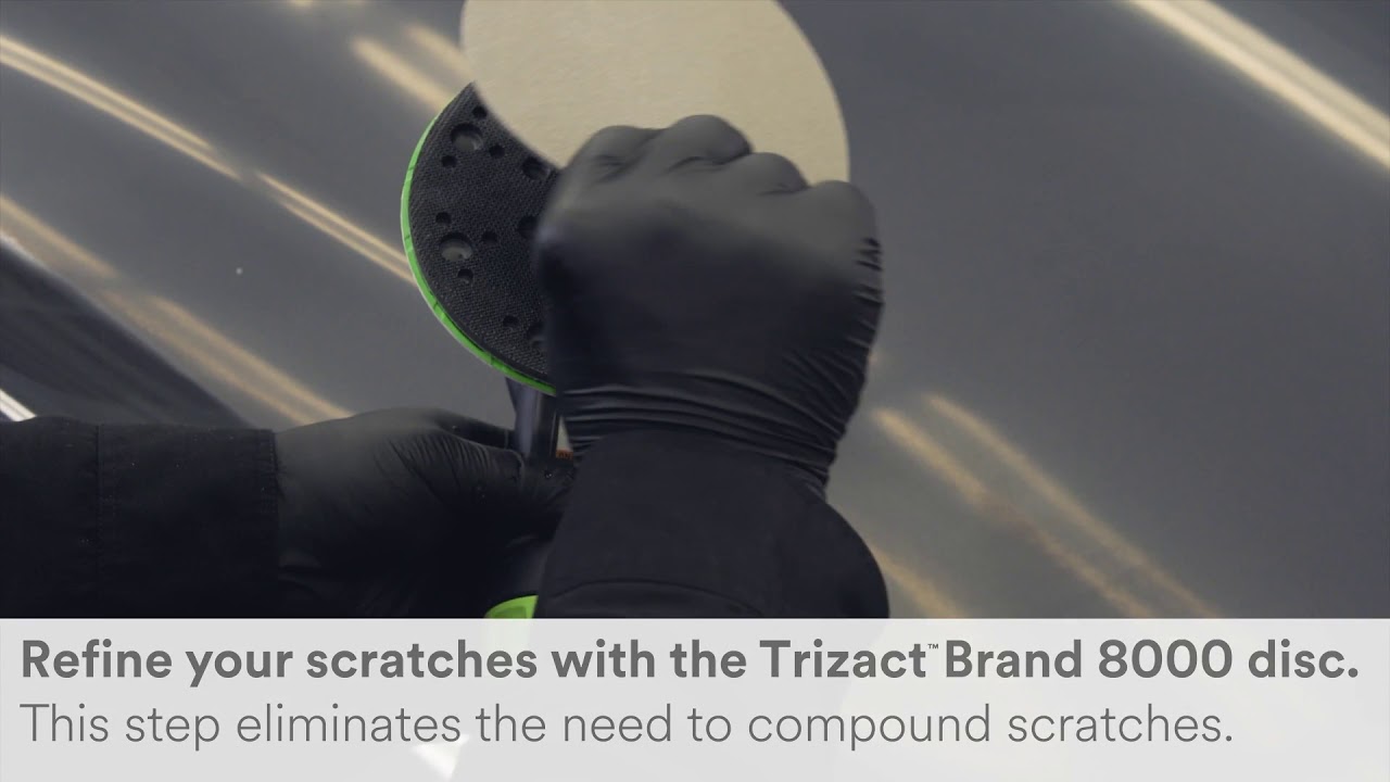 How to refine sanding scratches