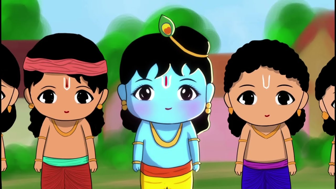 Thakur ji baal leela| krishna ki natkhat baal lelaye@BhaktiPath #animation #indreshji